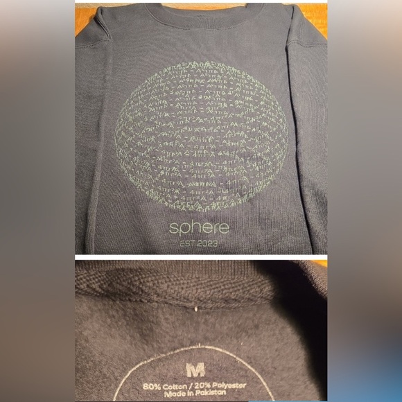 SPHERE LAS VEGAS sweatshirt size medium ๐ - Picture 2 of 3